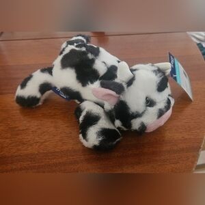 Black and White Cow Plush Dog Toy Brand New By Frisco Chewy